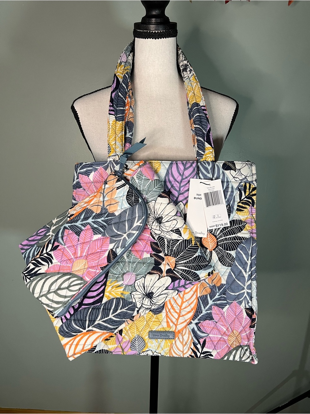 Palm Floral Tote Bundle Vera Bradley